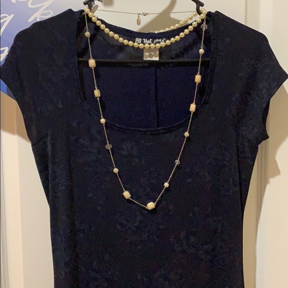 All that Jazz Dresses & Skirts - All That Jazz midnight blue floral pattern dress M